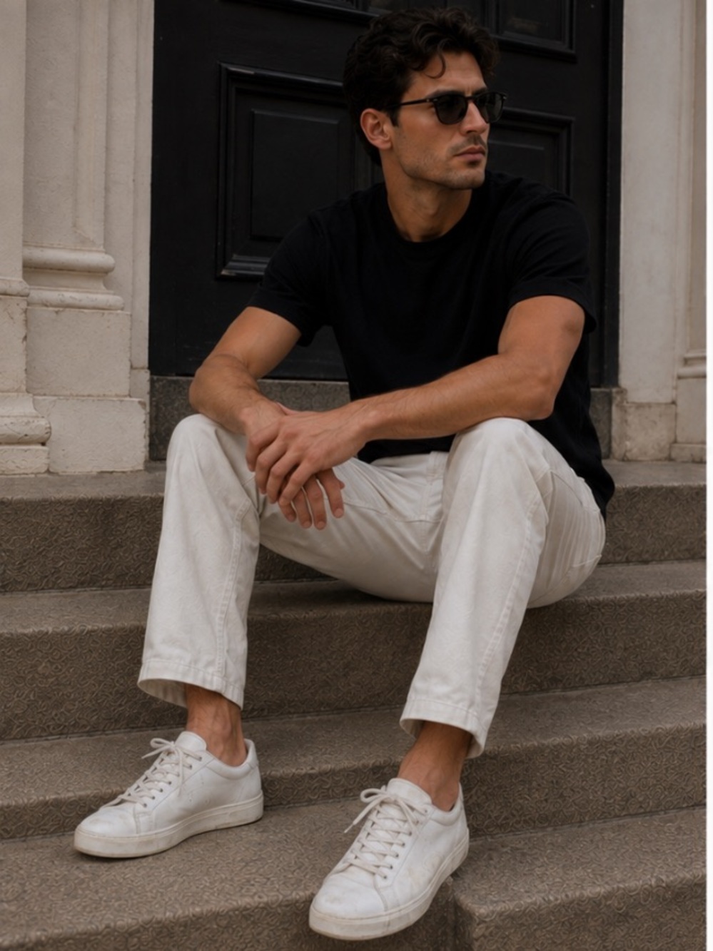 Common Projects White Leather Low-Top Sneakers